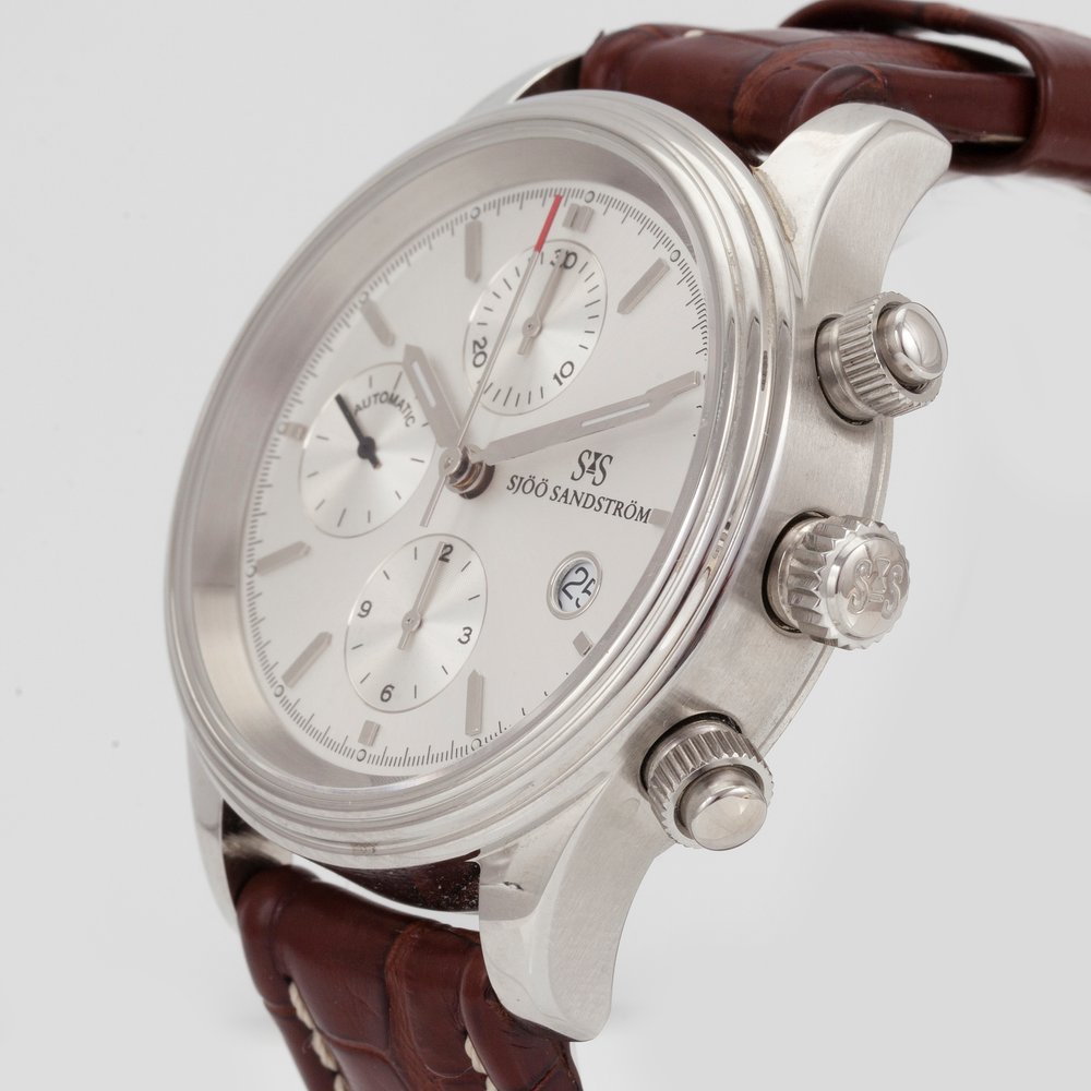 Sjöö Sandström Royal Steel Chronograph Motikon Edition