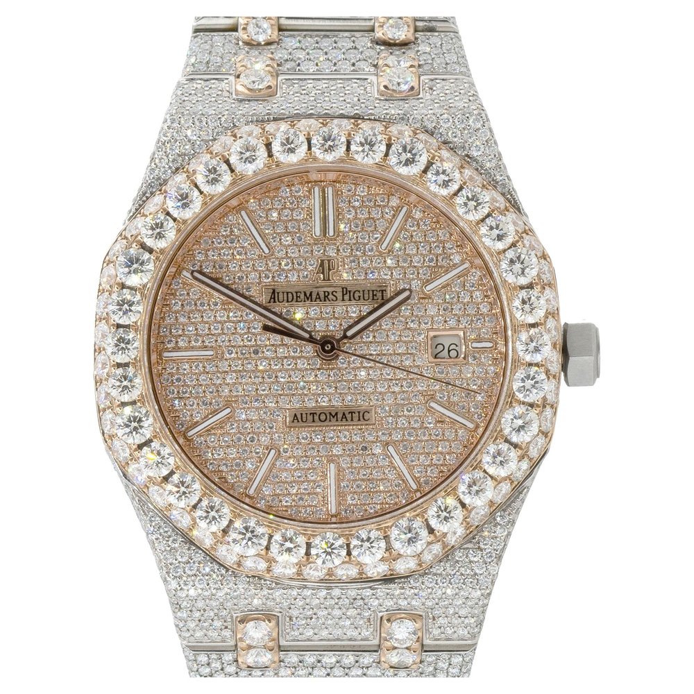 Audemars Piguet Royal Oak 41mm Two-Tone Rose Gold Blue
