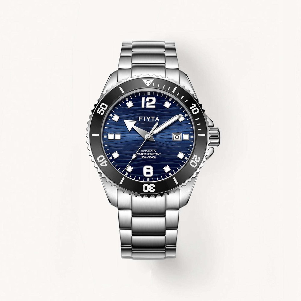 Fiyta Yachtsman — Blue Dial Leather Strap (Automatic)