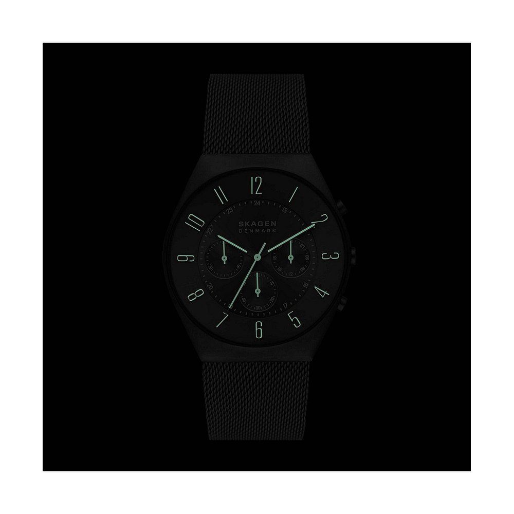 Skagen Grenen Chronograph Charcoal Mesh