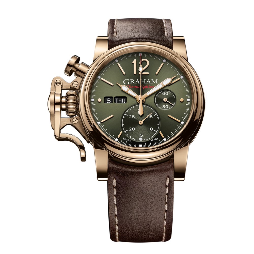 Graham Chronofighter Vintage Bronze & Green