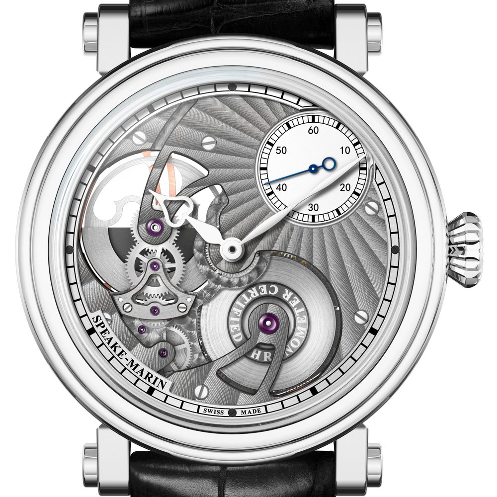 Speake-Marin One & Two Openworked Hours & Minutes 38mm Titanium