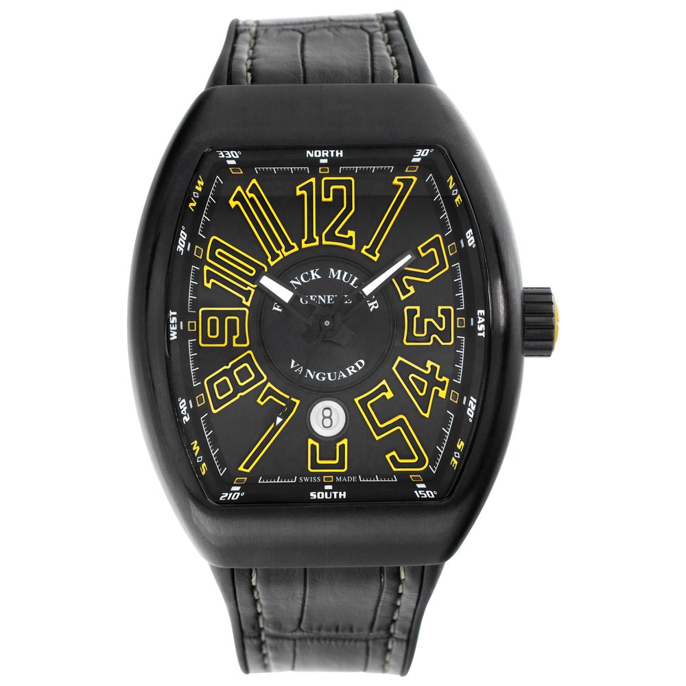Franck Muller Vanguard Black Croco