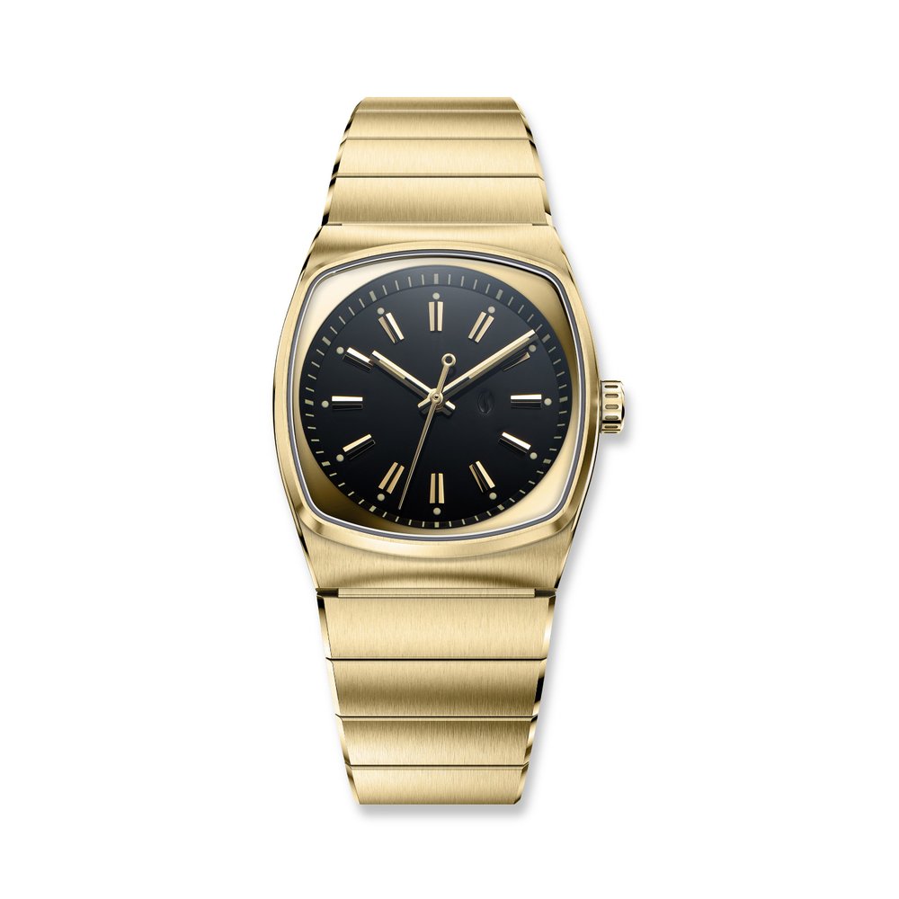 Brew Watch Co. Metric Gold & Black