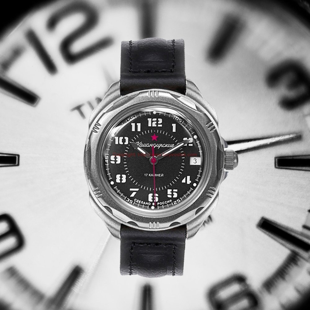 Vostok Komandirskie 650 Black Dial