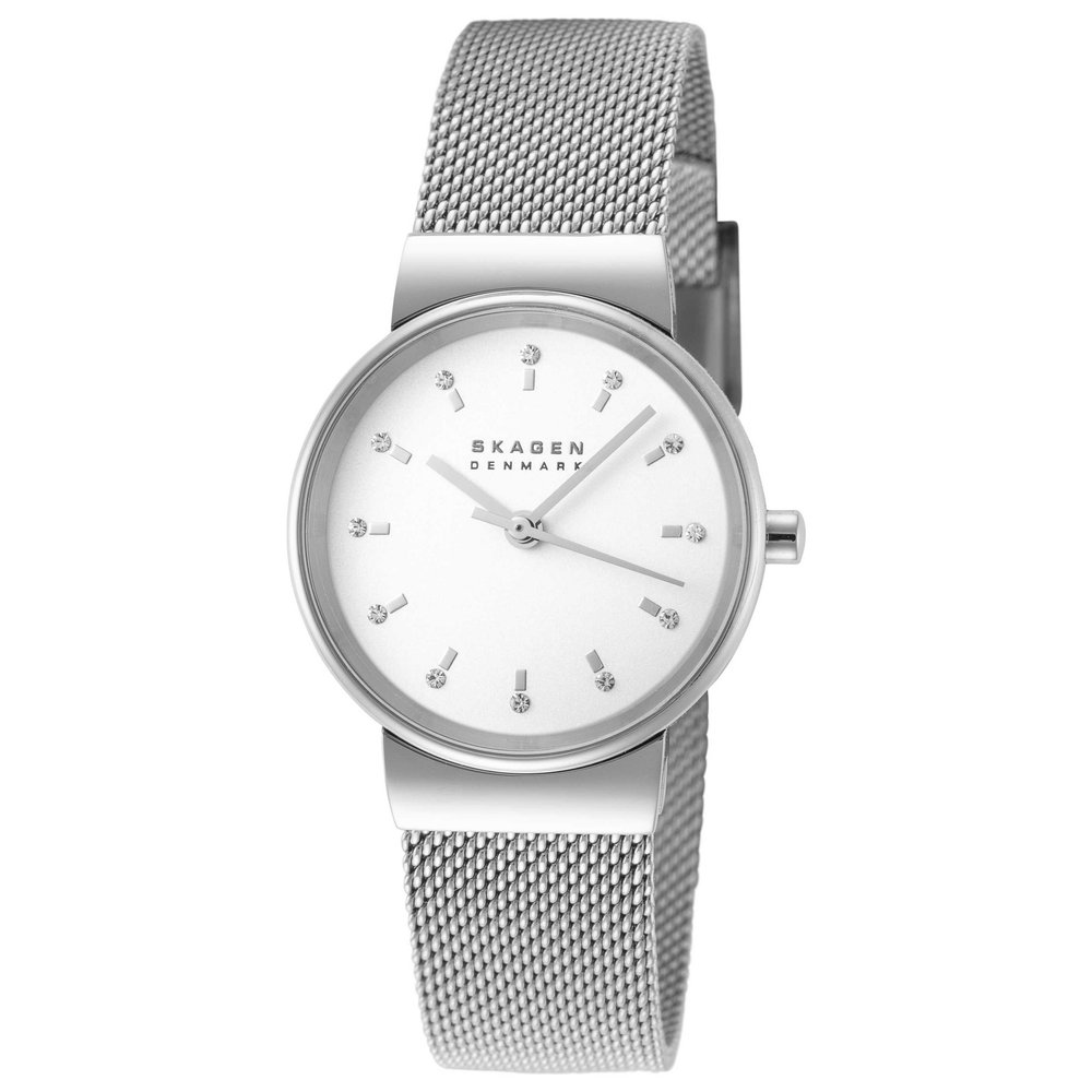 Skagen Ancher Three-Hand Silver Mesh