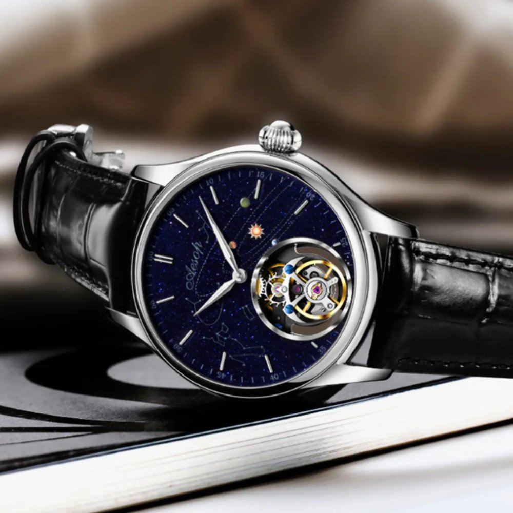 Seagull Tourbillon Moonphase Starry Dial