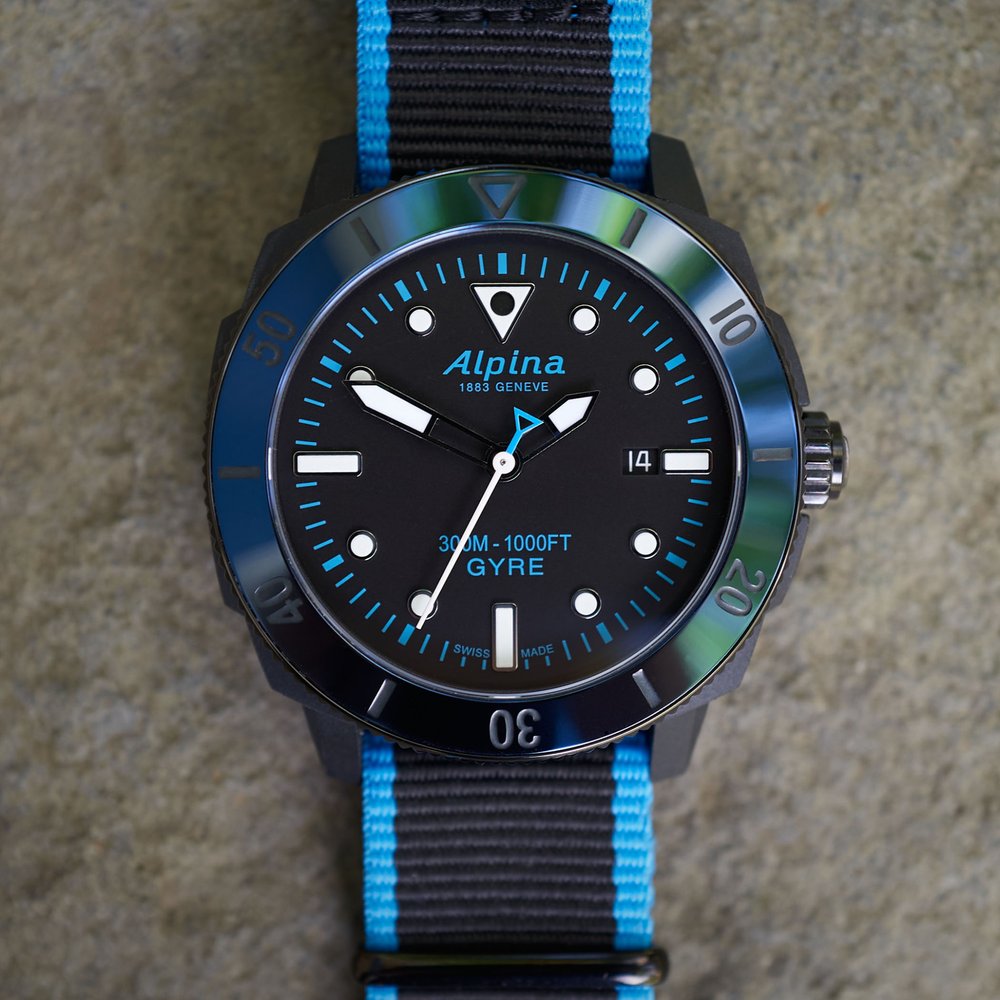 Alpina Seastrong Diver Gyre Comtesse Automatic Smoked Blue