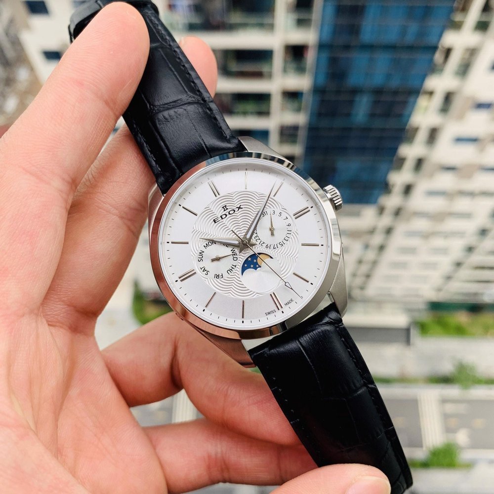 Edox Les Bémonts Moonphase Complication