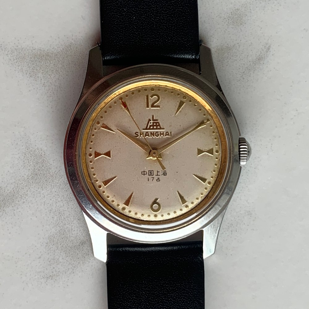 Shanghai Watch Factory Oceanus Black Dial