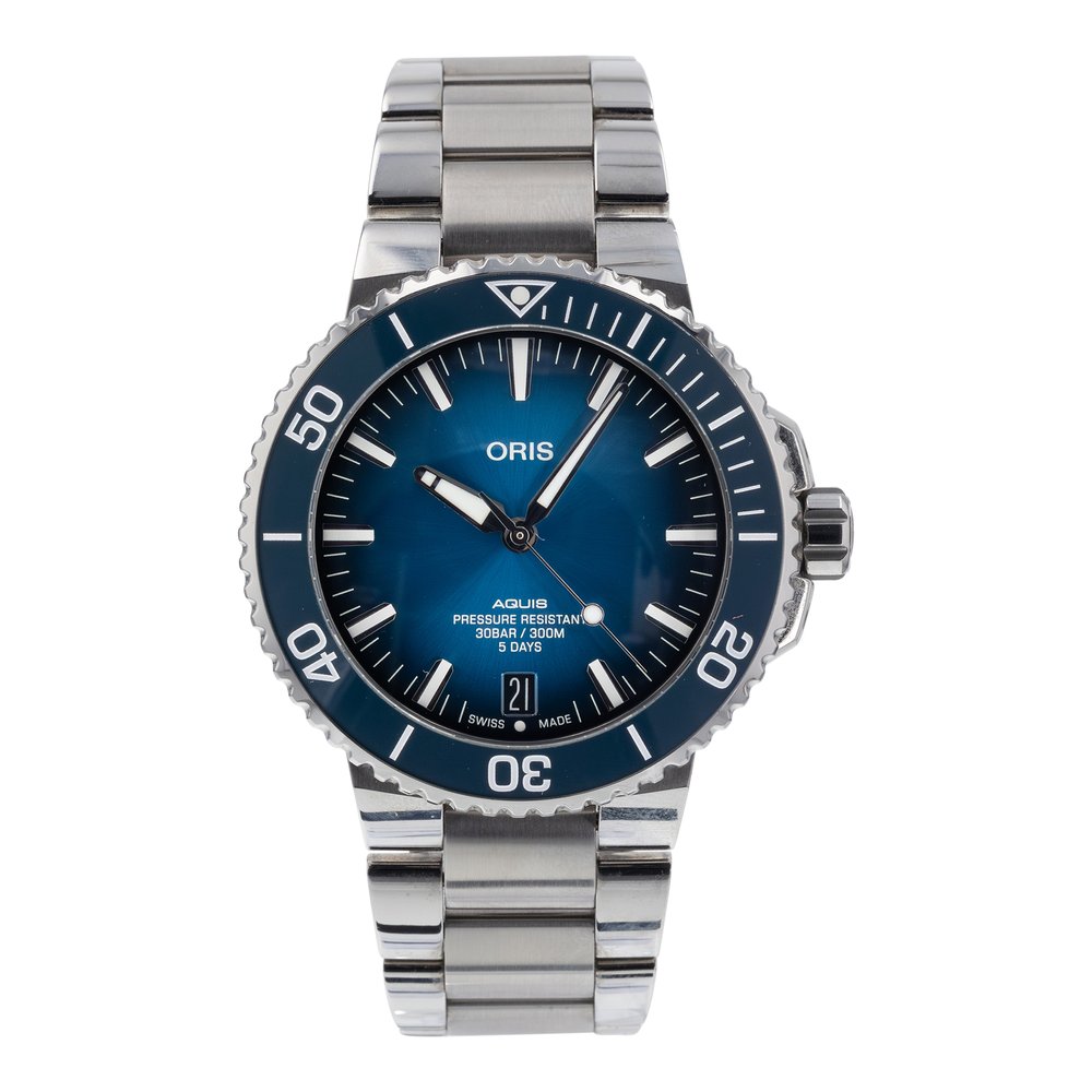 Oris Aquis Date Calibre 400 Blue Bracelet