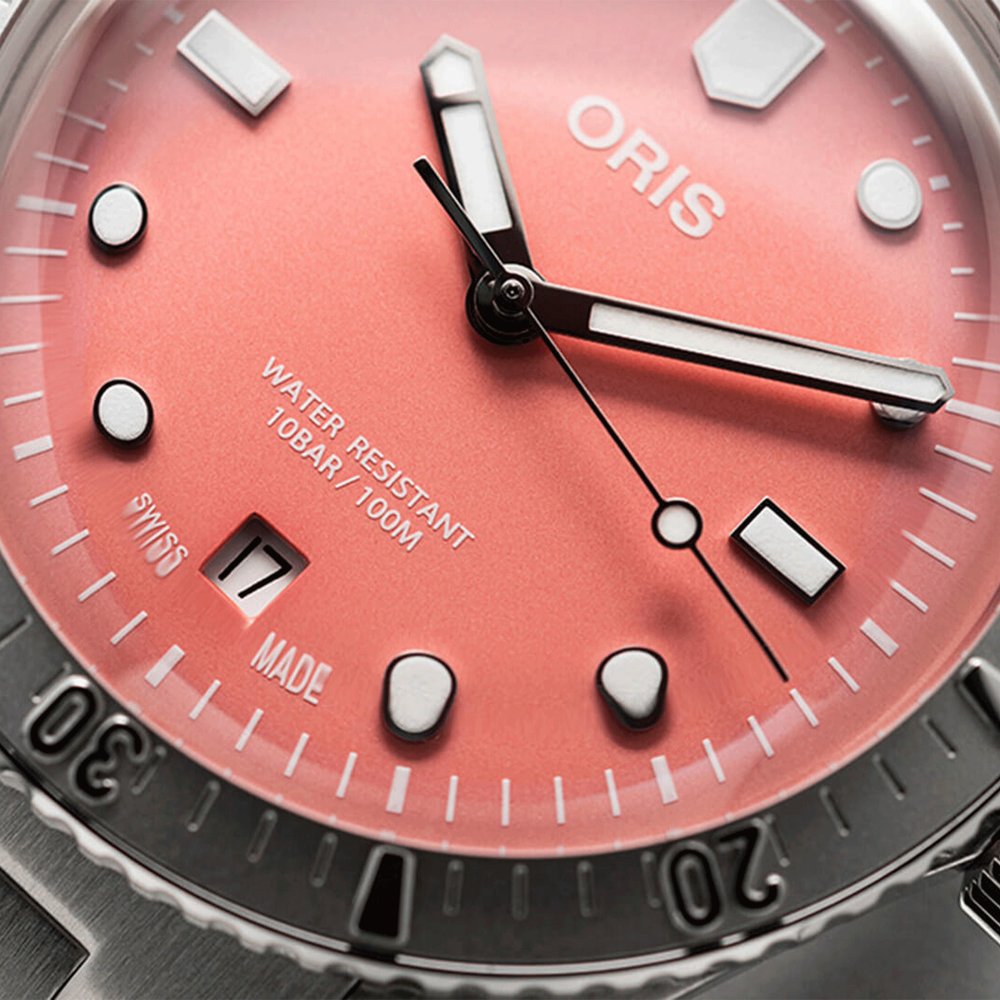 Oris Divers Sixty-Five Cotton Candy Pink