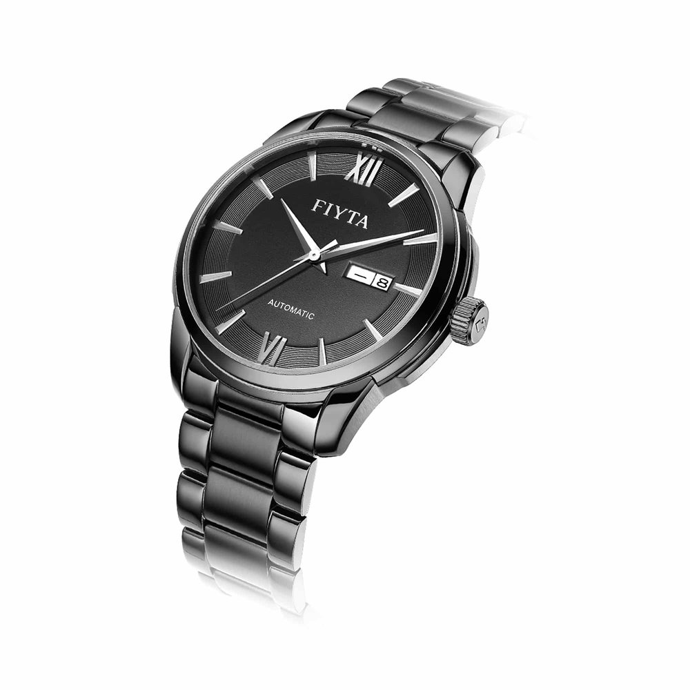 Fiyta Classic — Three-Hand Date Automatic Black Dial (42mm)
