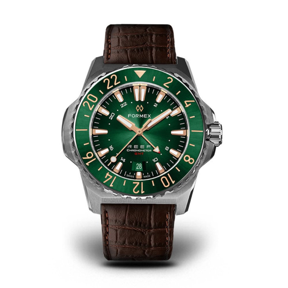 Formex Reef GMT 42mm Automatic COSC 300M Green/Gilt