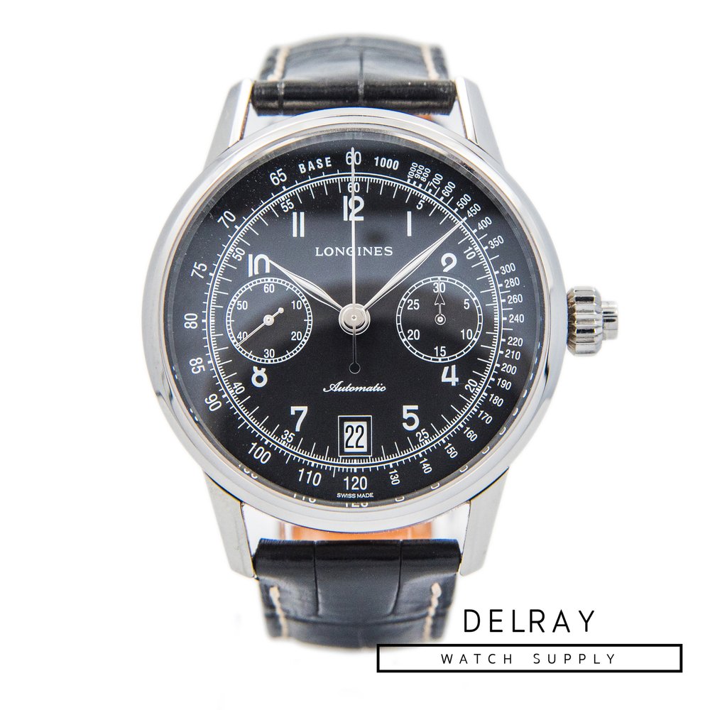 Longines Column-Wheel Single Push-Piece Chronograph