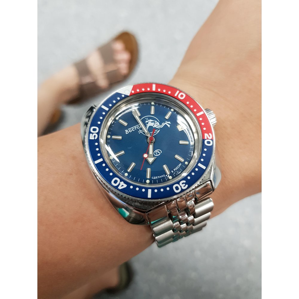 Vostok Amphibia 710 Scuba Dude Blue