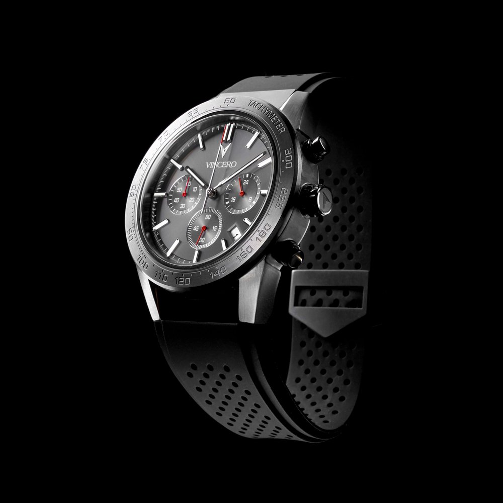 Vincero Rogue — Gunmetal/Red