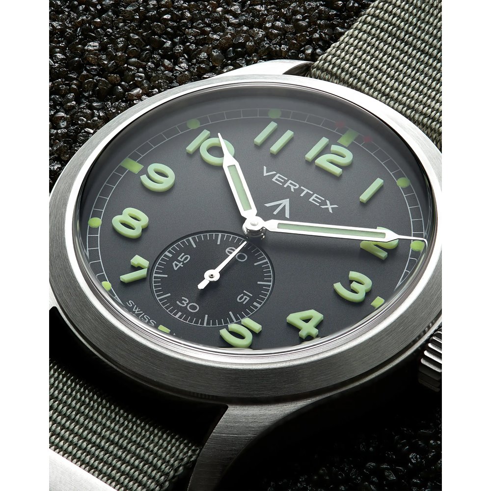 Vertex M100 Field Steel Cream Dial