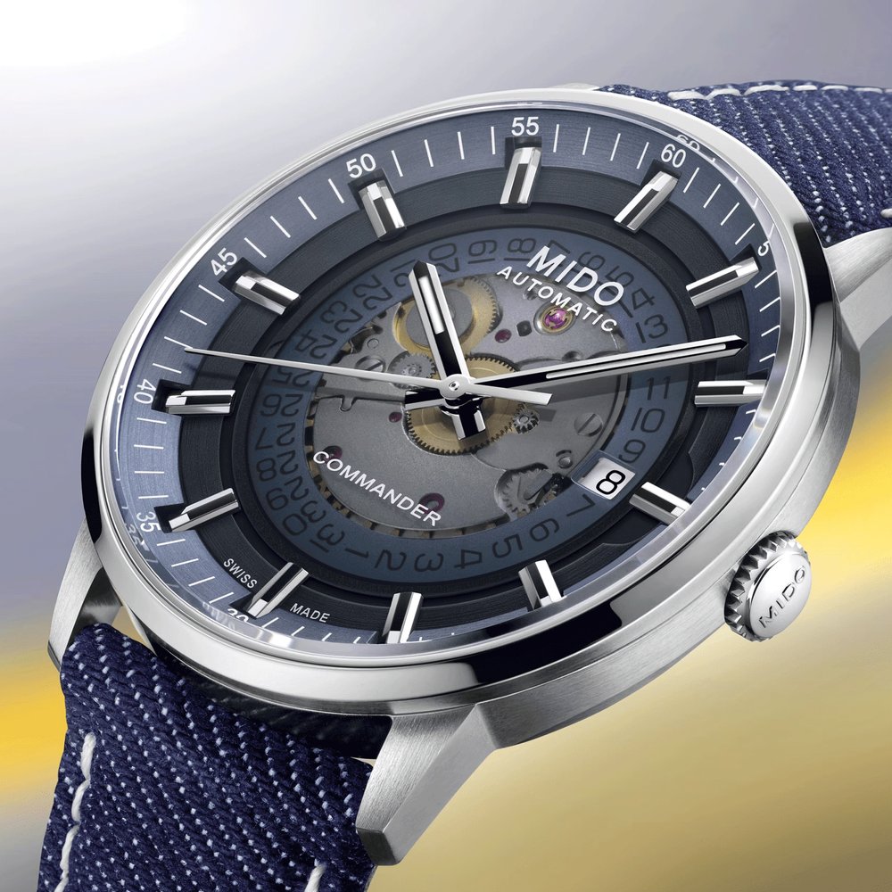Mido Commander Gradient (Blue-Black)