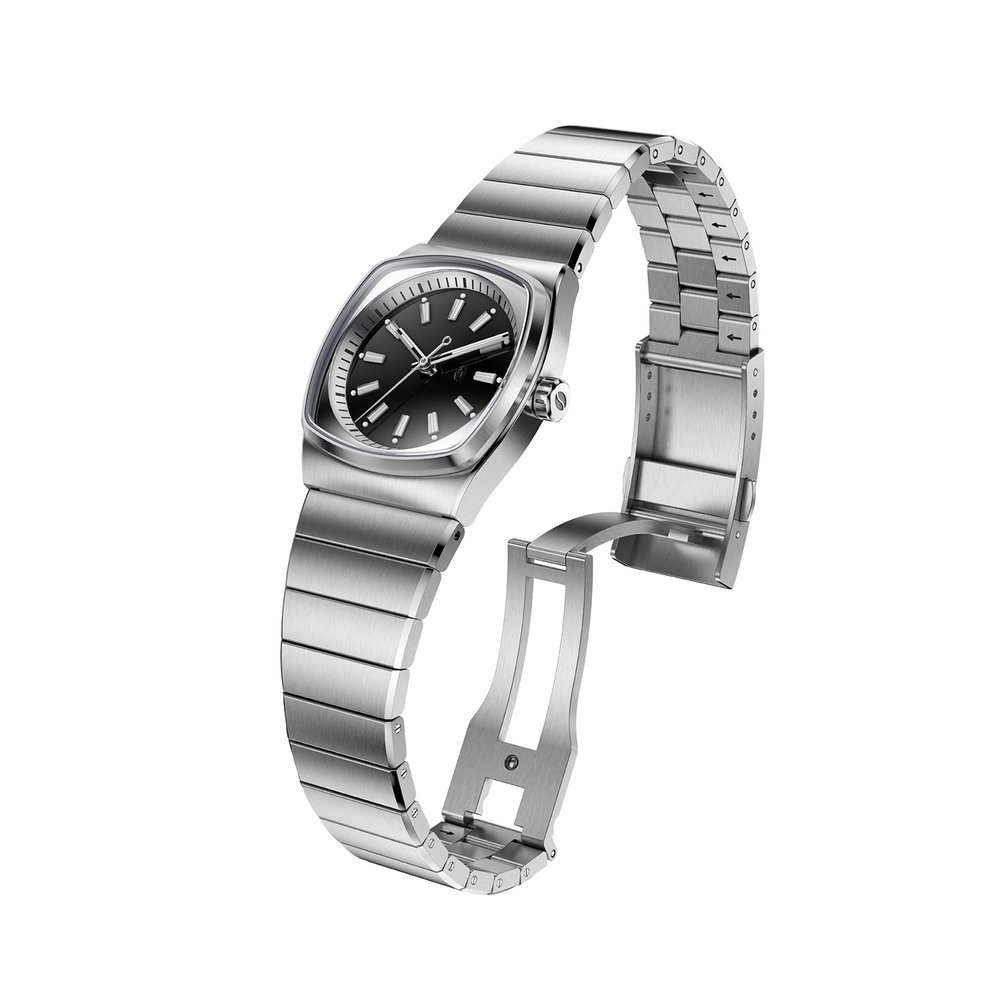 Brew Watch Co. Metric Lite Silver & Black