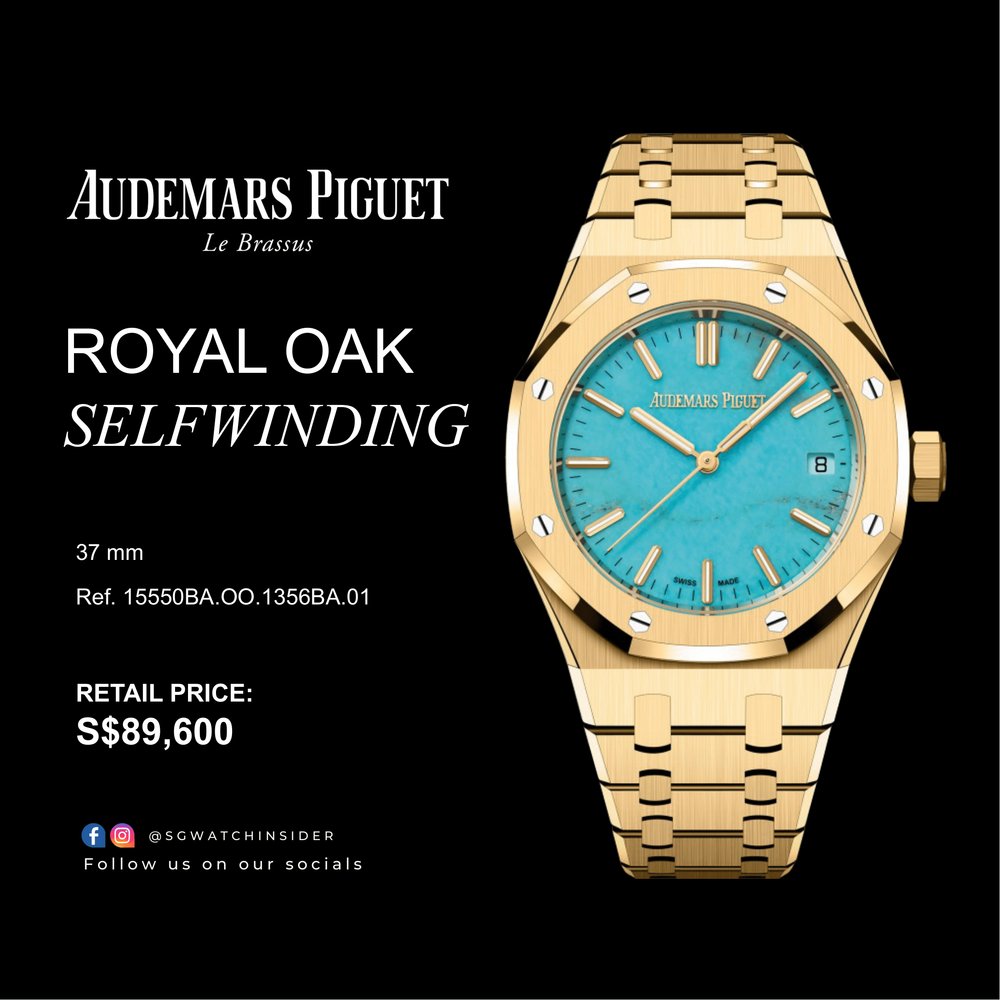Audemars Piguet Royal Oak 37mm White Gold Smoked Blue