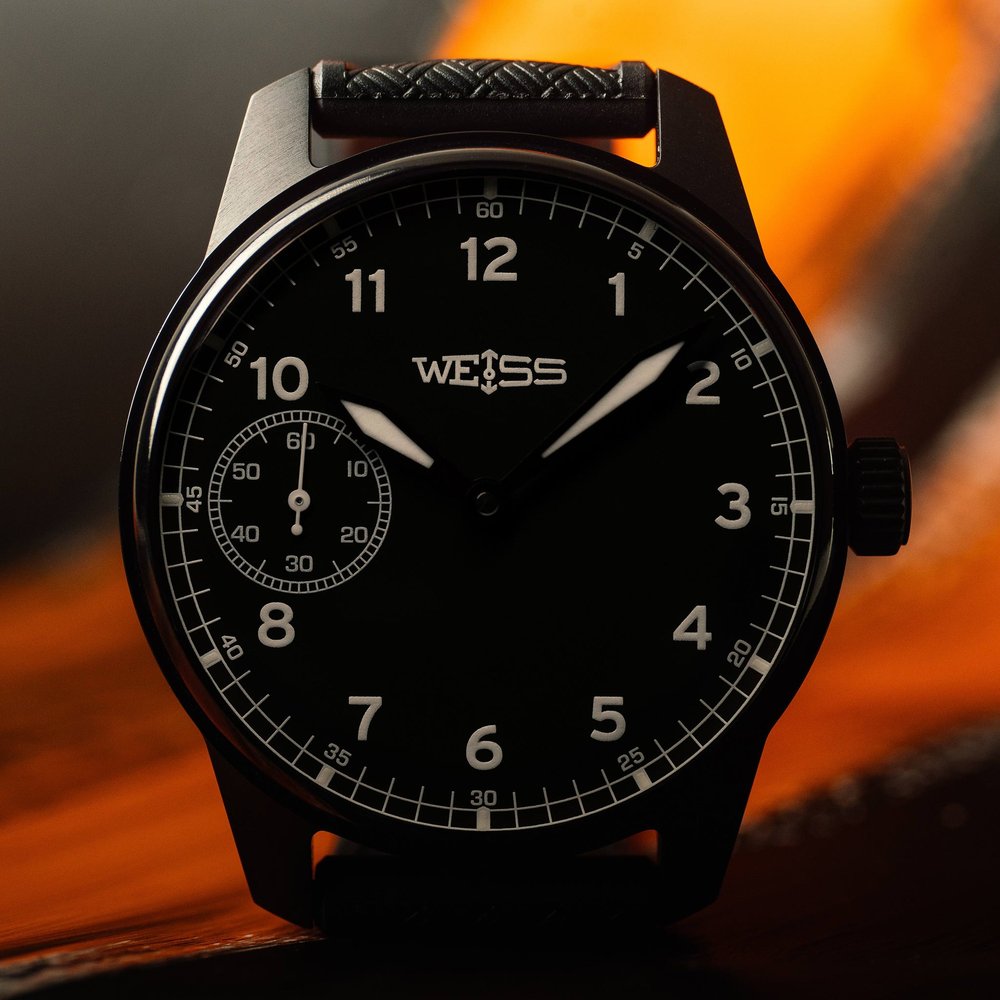 Weiss Watch Company American Issue Field Watch 42mm — Black Dial (Cal. 1003)
