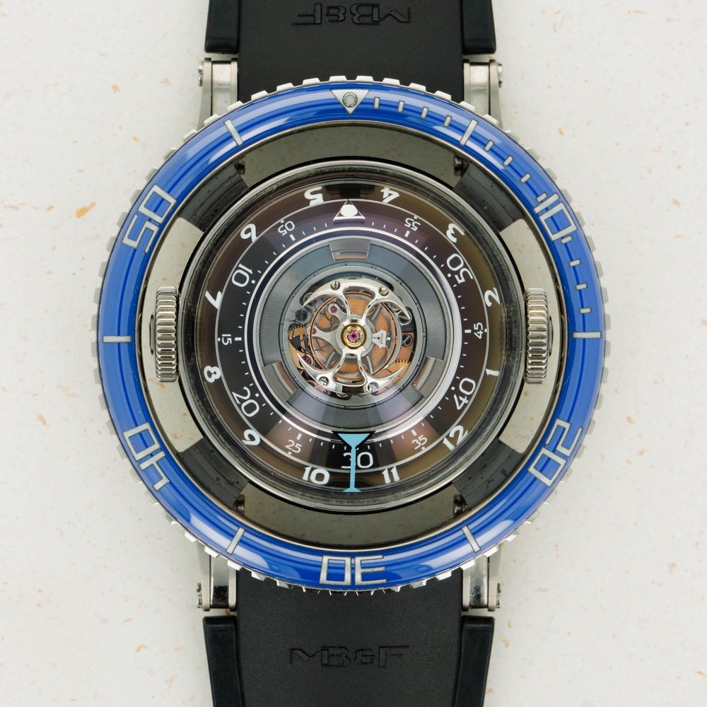 MB&F HM7 'Aquapod' Titanium Blue