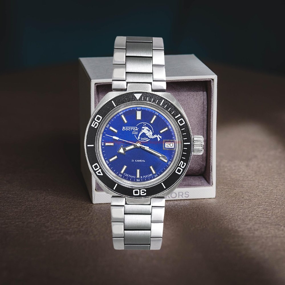 Vostok Amphibia SE Auto Blue Dial