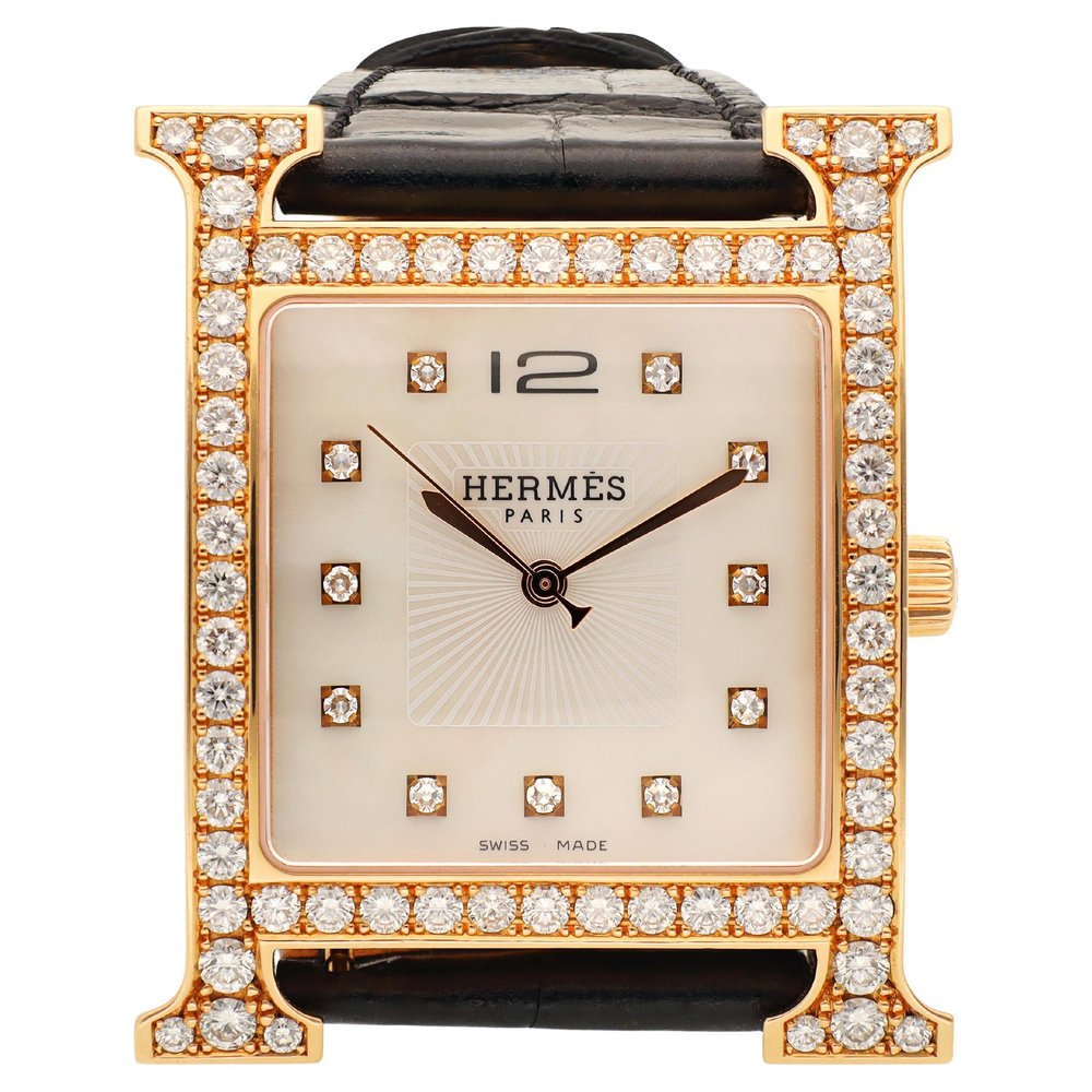 Hermès Heure H Or Rose