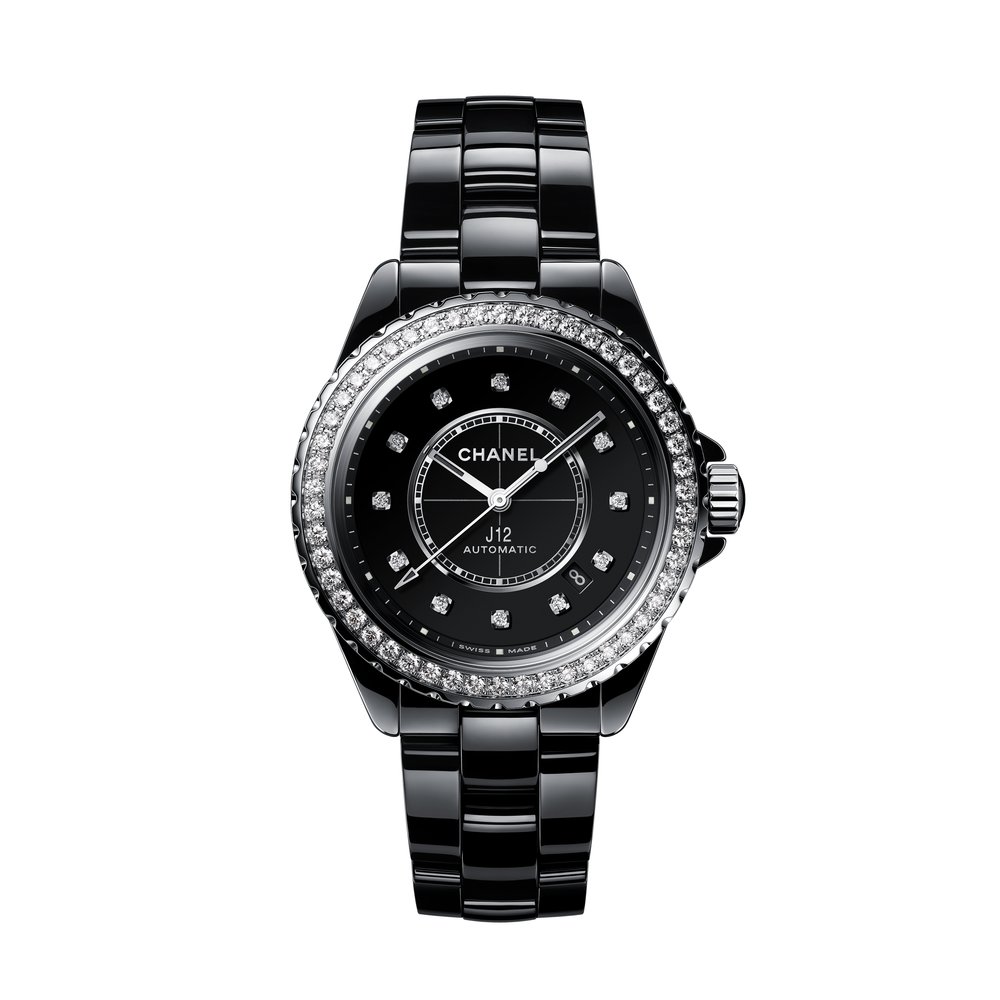 Chanel J12 Black Diamond Bezel 38mm