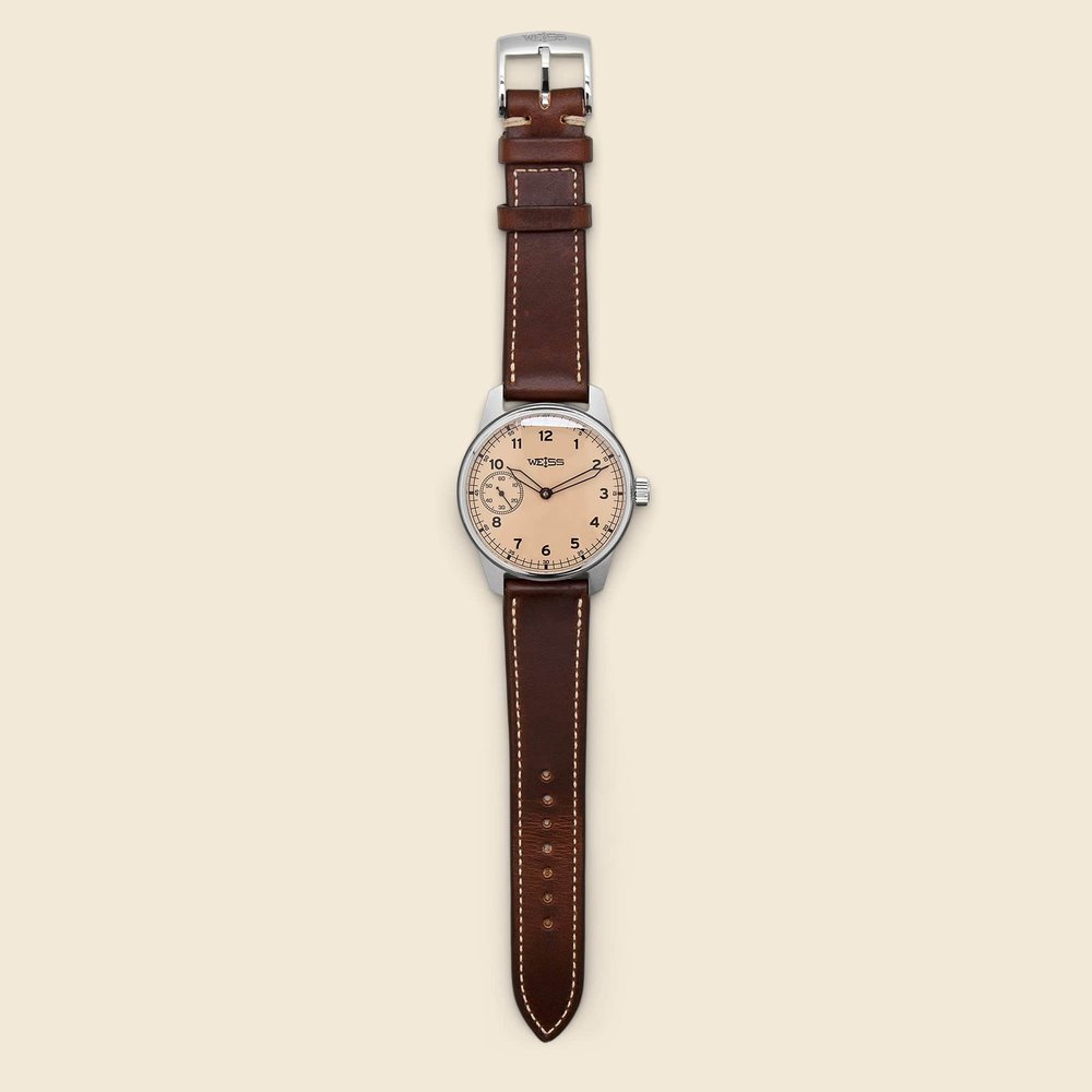 Weiss Watch Company Standard Issue Field Watch 42mm — Latte Dial
