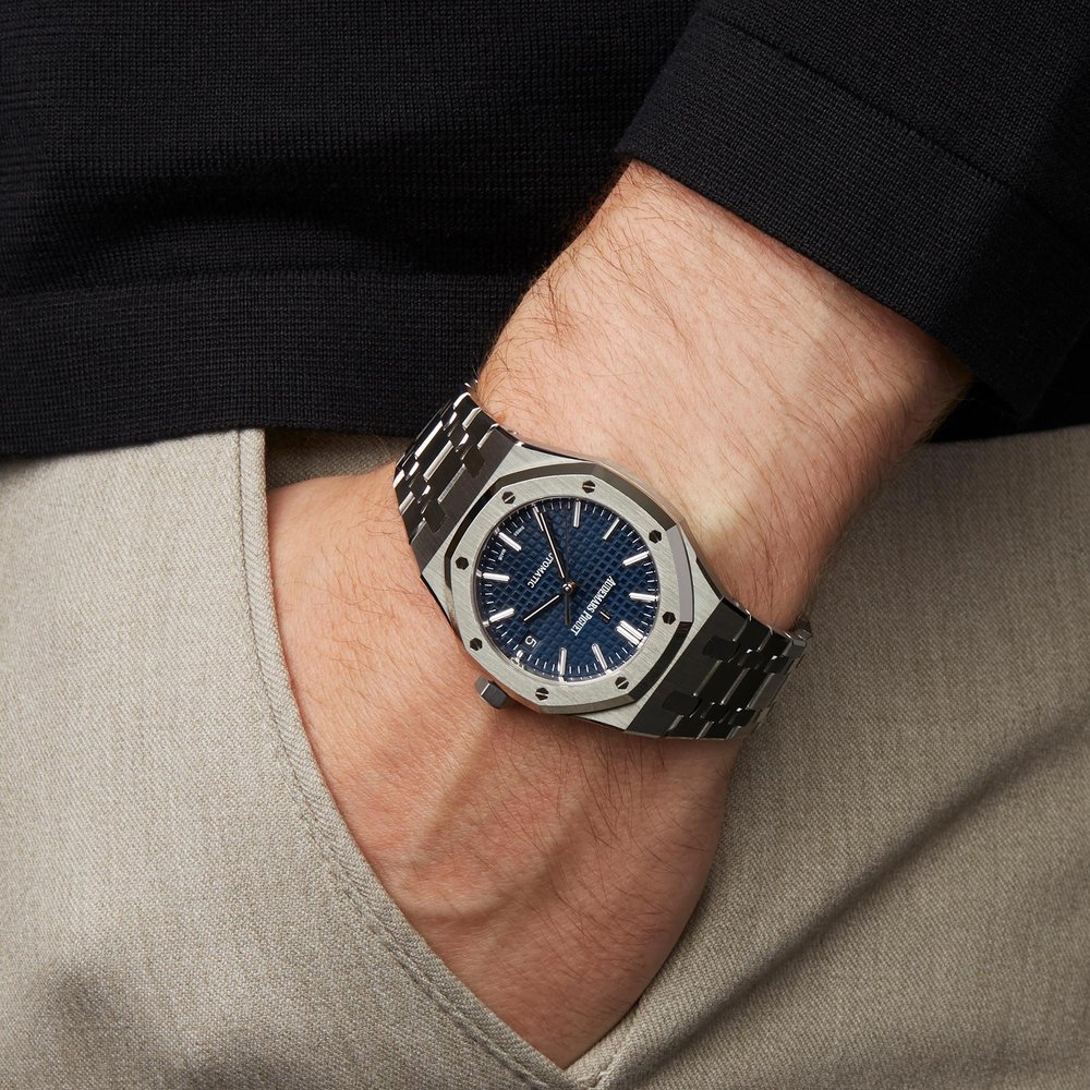 Audemars Piguet Royal Oak 37mm Steel Fumée Blue Dial