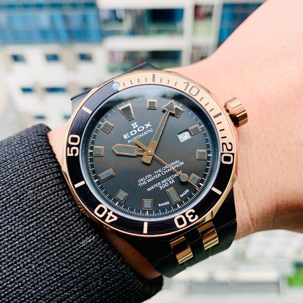 Edox Delfin Diver Date Automatic