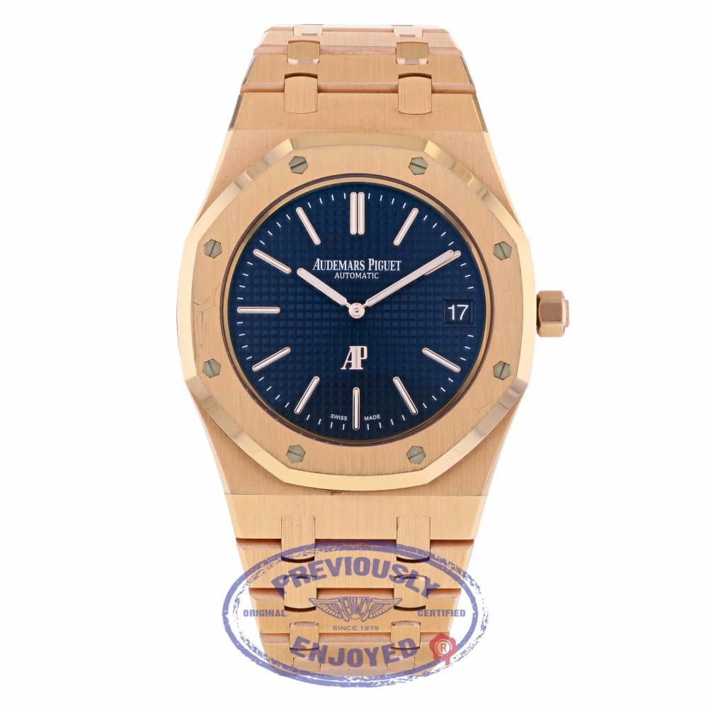 Audemars Piguet Royal Oak Extra-Thin 39mm Rose Gold Blue