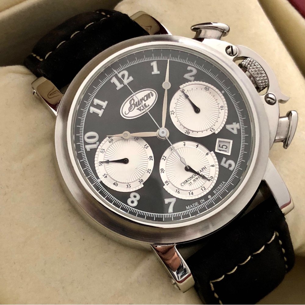 Poljot Buran Chronograph Steel