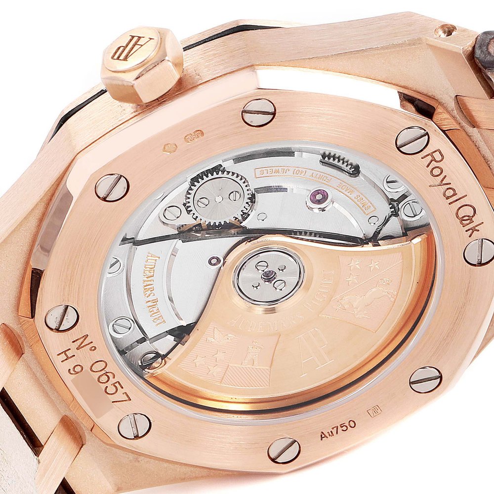 Audemars Piguet Royal Oak 37mm Rose Gold Blue
