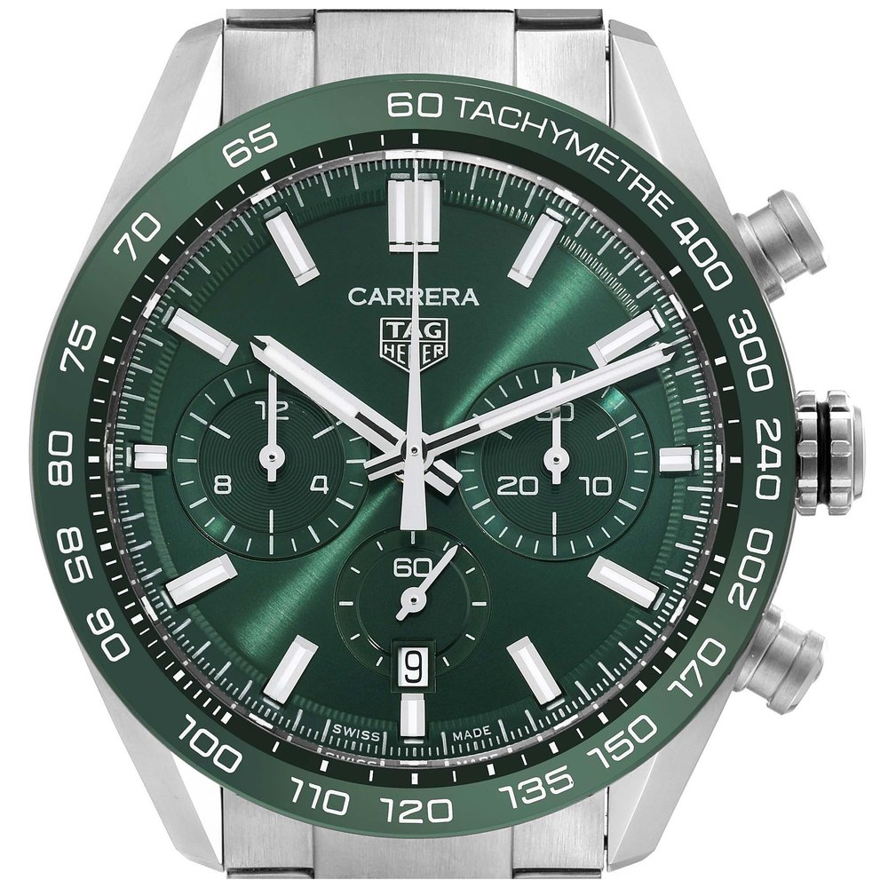 TAG Heuer Carrera Chronograph Automatic 42mm Green Dial