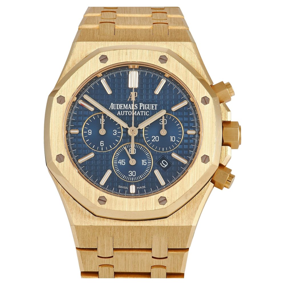 Audemars Piguet Royal Oak 41mm Yellow Gold Blue