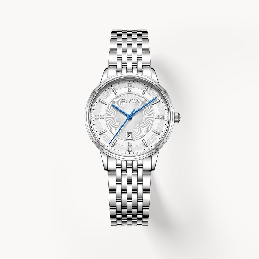 Fiyta Retro Collection — Women's Square Quartz Mother-of-Pearl (40mm)