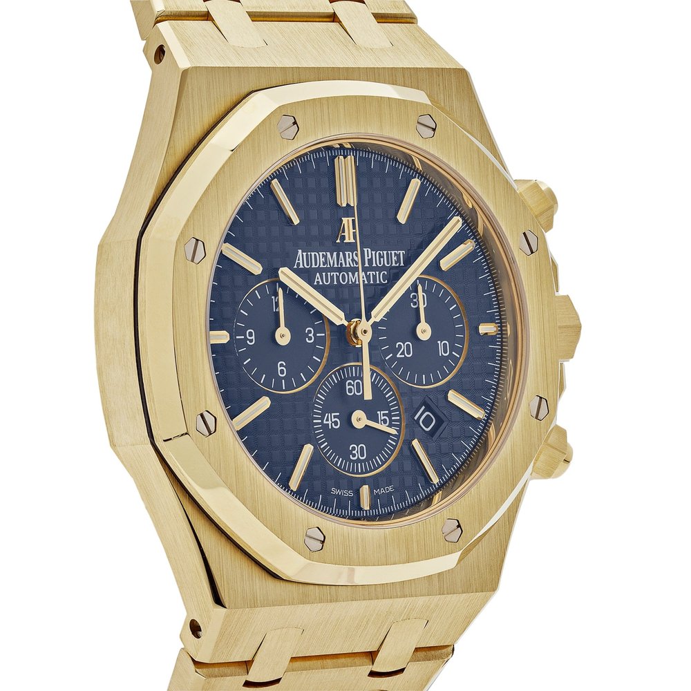 Audemars Piguet Royal Oak Chronograph 41mm Yellow Gold Blue