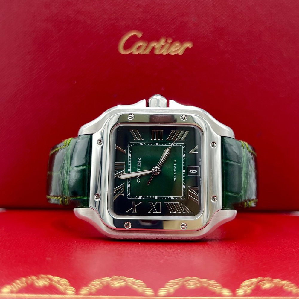 Cartier Santos de Cartier Large Green Dial