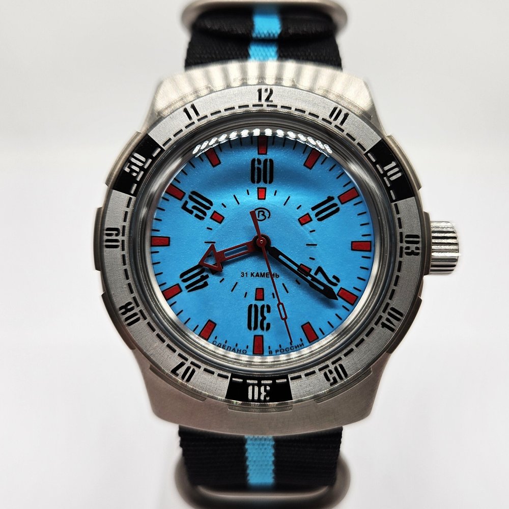 Vostok Amphibia 080 Blue Dial