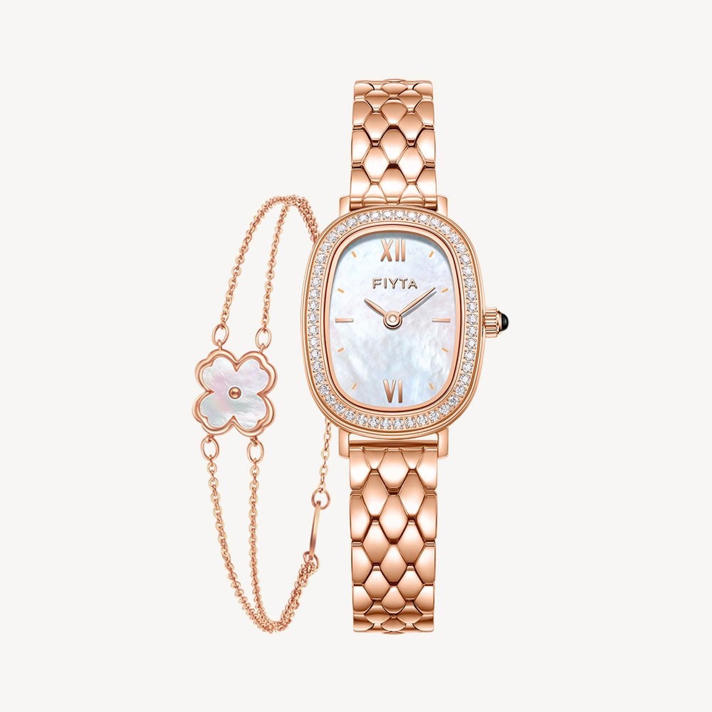 Fiyta Cocoa Collection — Women's Watch & Bracelet Gift Set Quartz