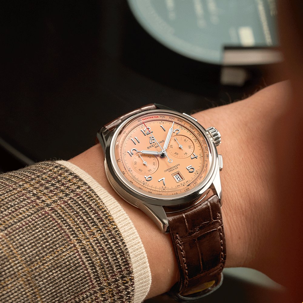 Breitling Premier Automatic 40 Salmon Dial
