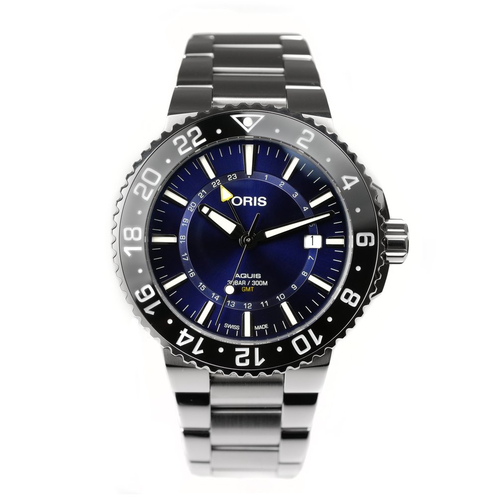 Oris Aquis GMT Date Blue Bracelet