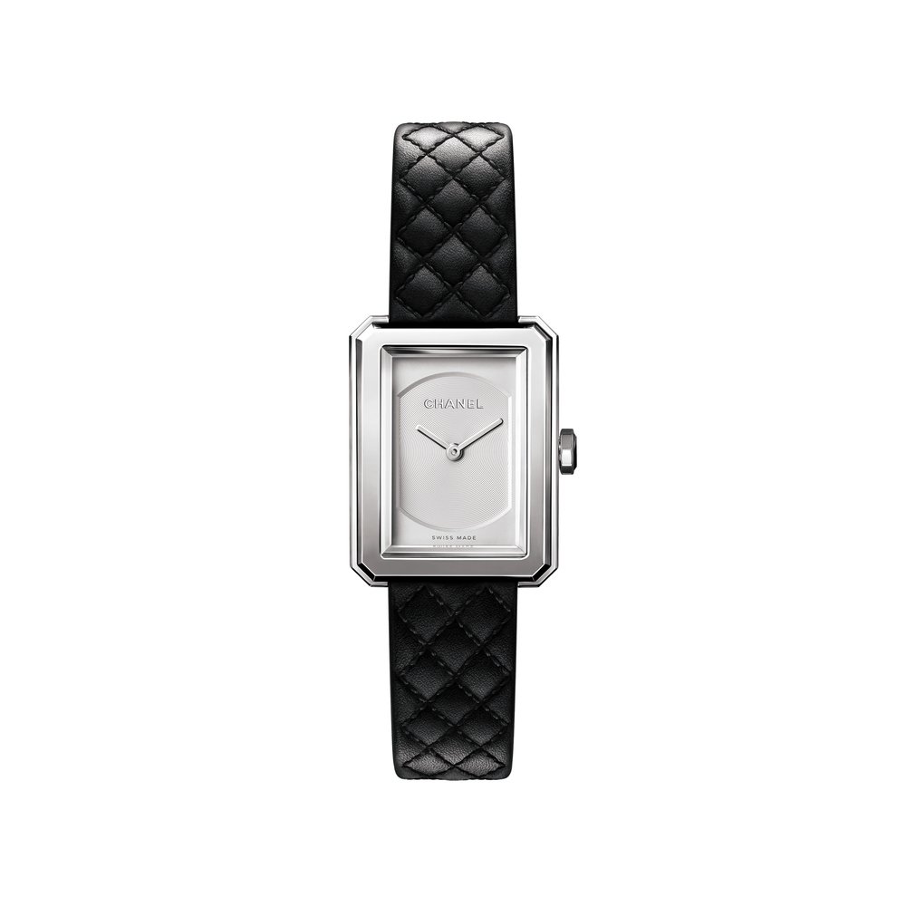 Chanel Boy·Friend Quilted Steel Small
