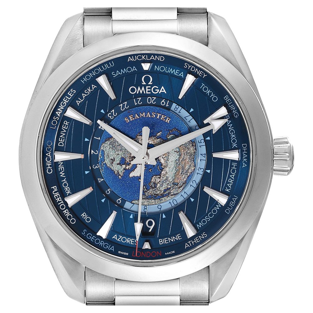 Omega Seamaster Aqua Terra Worldtimer Master Chronometer Blue