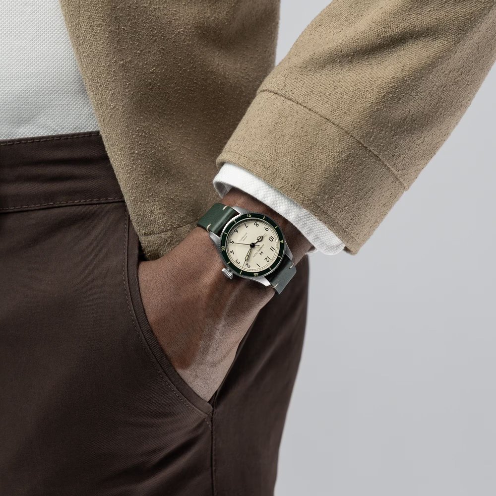 Hamilton Khaki Aviation Converter Auto — Green