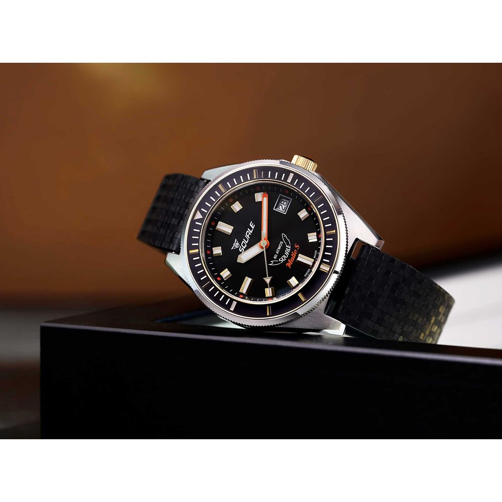 Squale Matic S Orange Bracelet