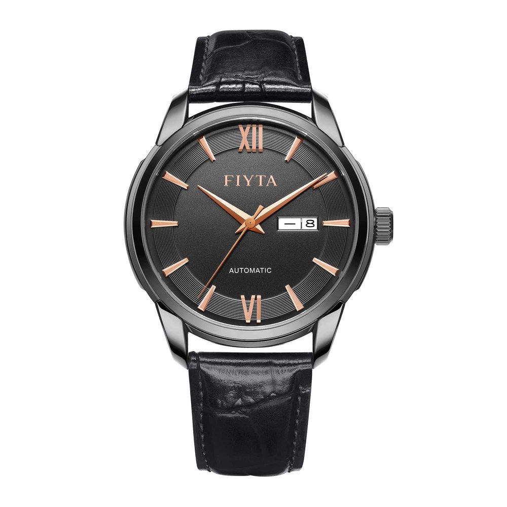 Fiyta Classic — Black Dial Steel Bracelet Automatic (40mm)
